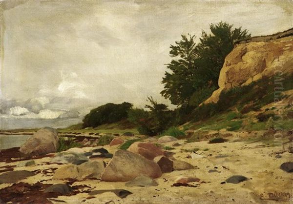 Ostseekuste Oil Painting by Eugen Gustav Duecker