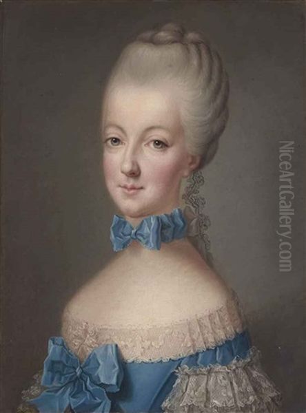 Portrait De Marie-antoinette Oil Painting by Joseph Ducreux