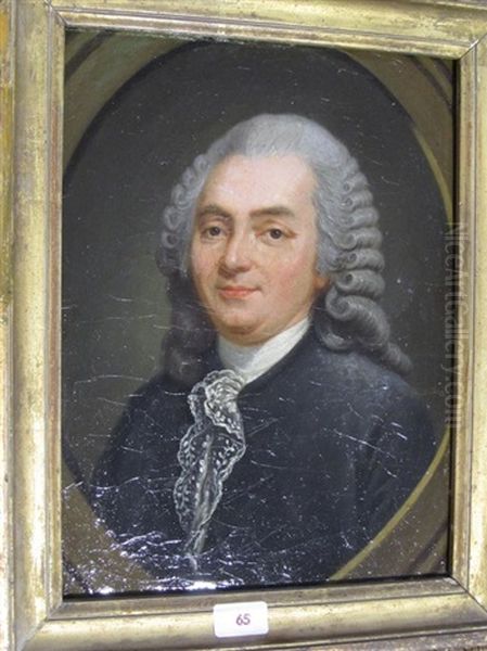 Portrait De L'economiste Et Homme D'etat Turgot (1727-1781) Oil Painting by Joseph Ducreux