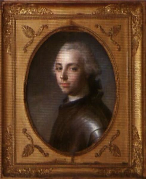 Portrait De Benigne Choart, Marquis De Crecy Oil Painting by Joseph Ducreux