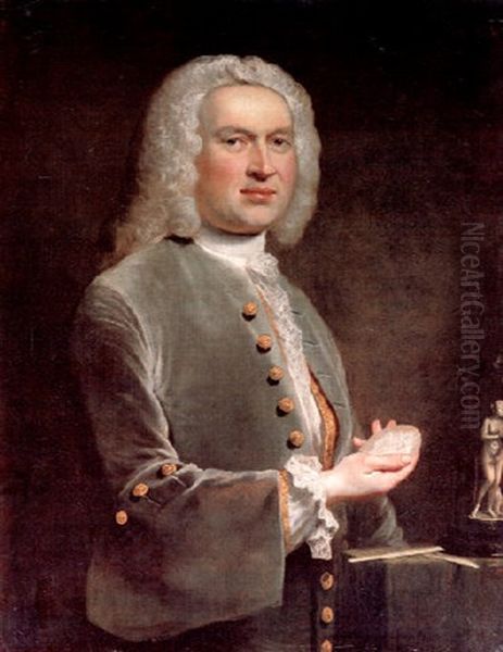 Portrait Of A Medal Maker Oil Painting by Joseph Ducreux