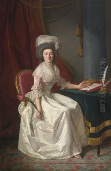 Portrait Of A Lady Oil Painting by Rose Adelaide Ducreux