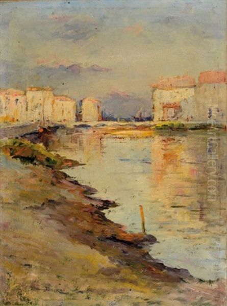 Paysage Des Martigues Oil Painting by Edouard Ducros