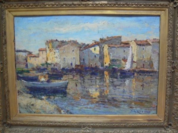 Martigues Oil Painting by Edouard Ducros