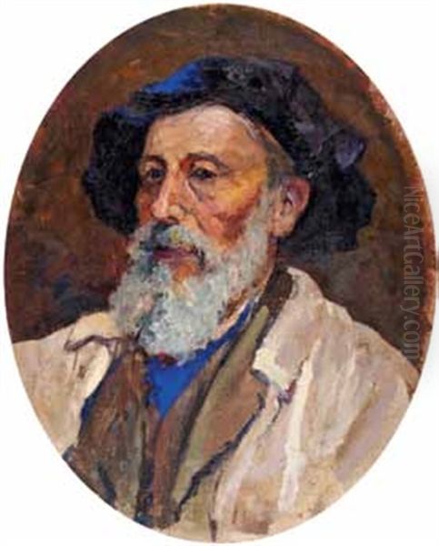 Autoportrait Oil Painting by Edouard Ducros