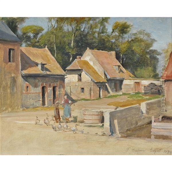 Ferme Au Treport Oil Painting by Frederic Dufaux