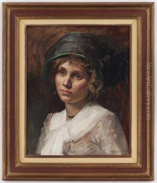 Jeune Femme (study) Oil Painting by Frederic Dufaux