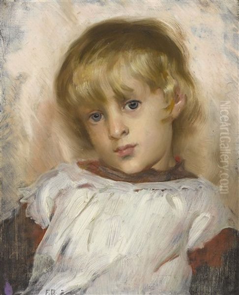 Portrait D'h. Dufaux Oil Painting by Frederic Dufaux