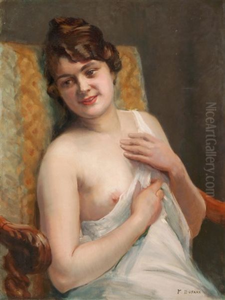 Portrat Einer Jungen Dame Im Neglige Oil Painting by Frederic Dufaux