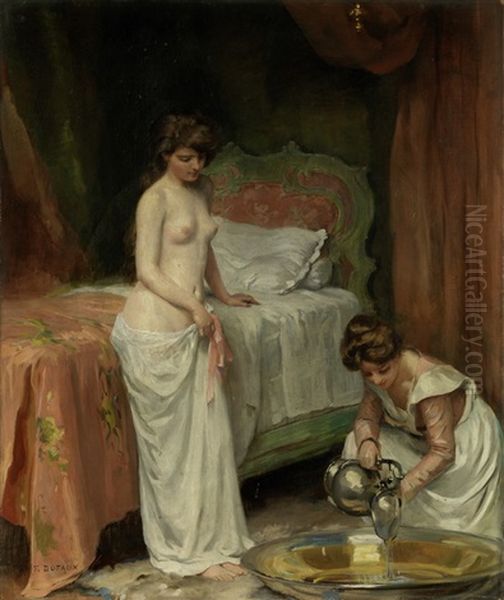 La Toilette Du Matin Oil Painting by Frederic Dufaux