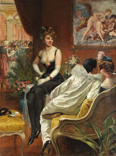 Le Bal Costume Oil Painting by Frederic Dufaux