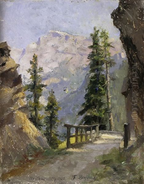 Ansicht Von Montana Oil Painting by Frederic Dufaux