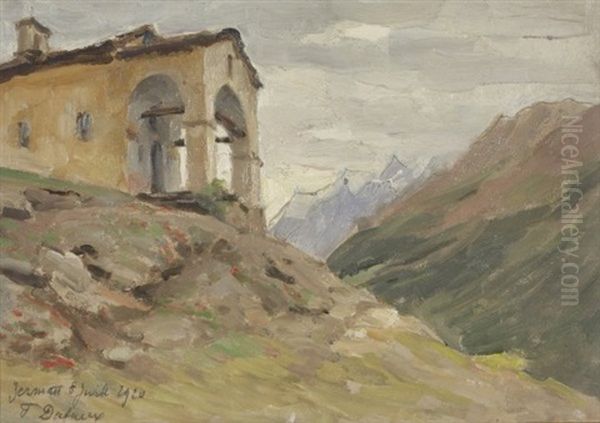 Kapelle Vollenstein Im Turtmanntal Oil Painting by Frederic Dufaux