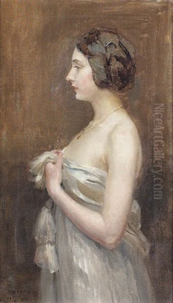 Portrait De Femme Oil Painting by Frederic Dufaux