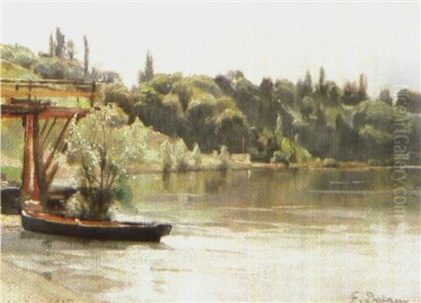 Bord Du Rhone Oil Painting by Frederic Dufaux