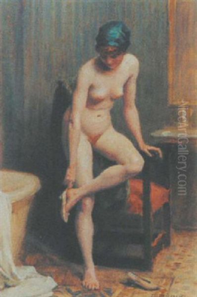 La Toilette Oil Painting by Frederic Dufaux