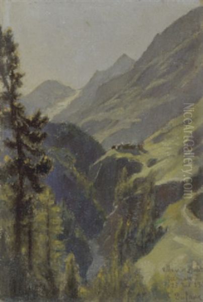 Blick Auf Z'mutt Bei Zermatt Oil Painting by Frederic Dufaux