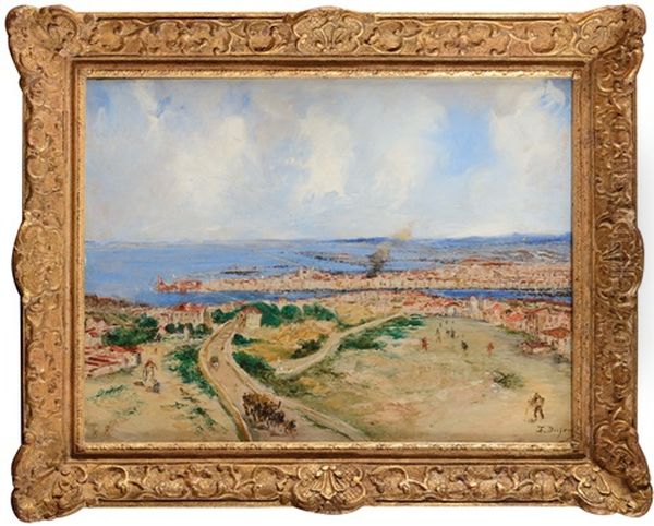 Vue De Marseille Oil Painting by Edouard-Jacques Dufeu