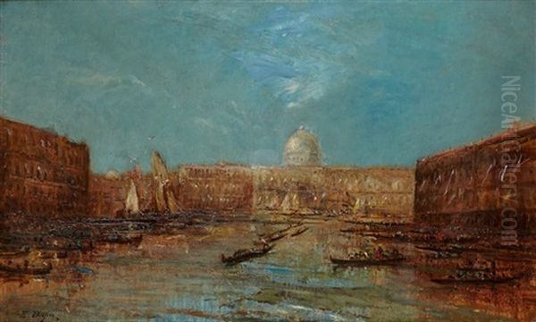 Vue De Venise Oil Painting by Edouard-Jacques Dufeu