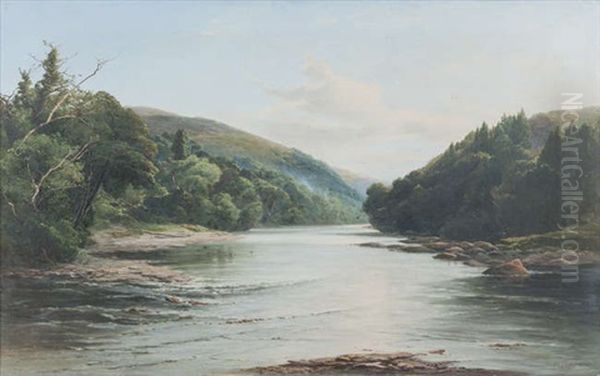 'meeting Of The Waters', Vale Of Avoca Oil Painting by Patrick Vincent Duffy