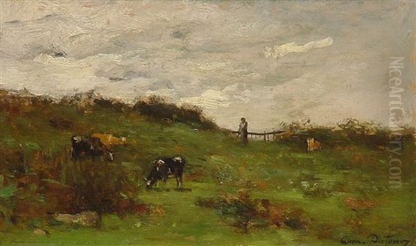 Weidelandschaft Oil Painting by Camille Emile Dufour