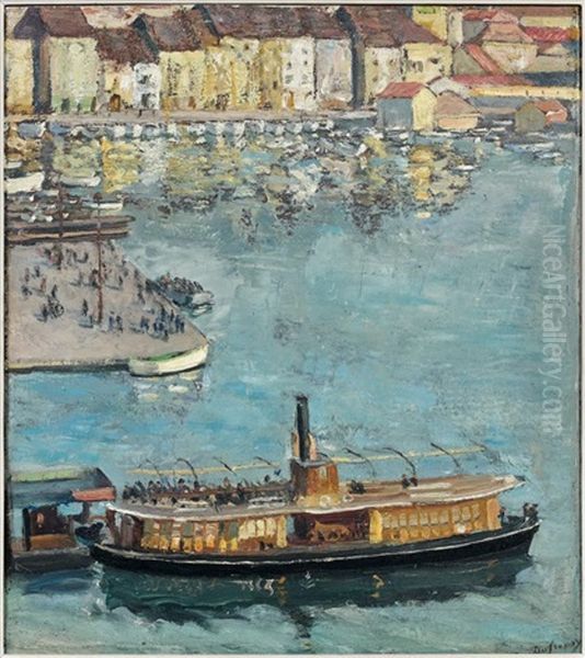 Le Port De Toulon Oil Painting by Georges Dufrenoy