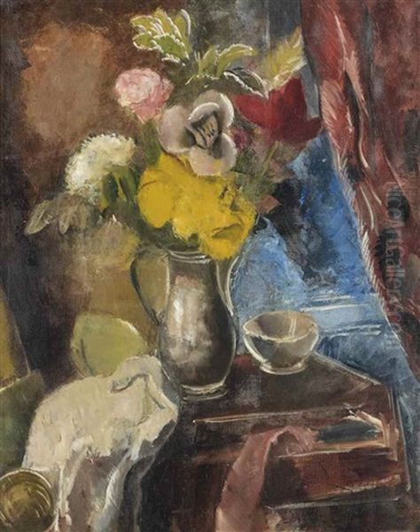 Le Bouquet Oil Painting by Charles Dufresne