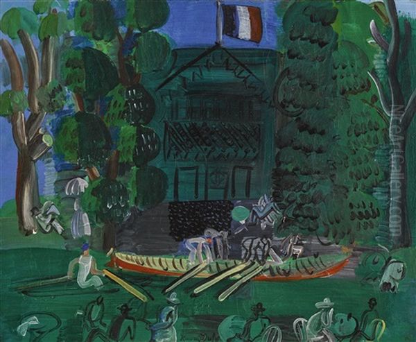 Canotiers Sur La Marne Oil Painting by Raoul Dufy