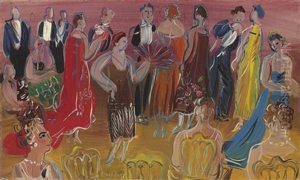 Reception Oil Painting by Raoul Dufy