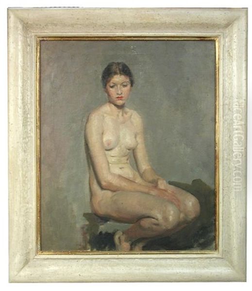 Seated Nude by Thomas Cantrell Dugdale