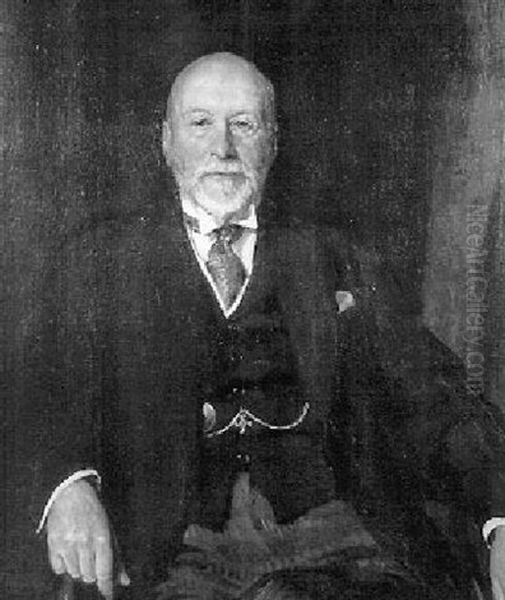 Portrait Of Sir. William Nicholson Oil Painting by Thomas Cantrell Dugdale