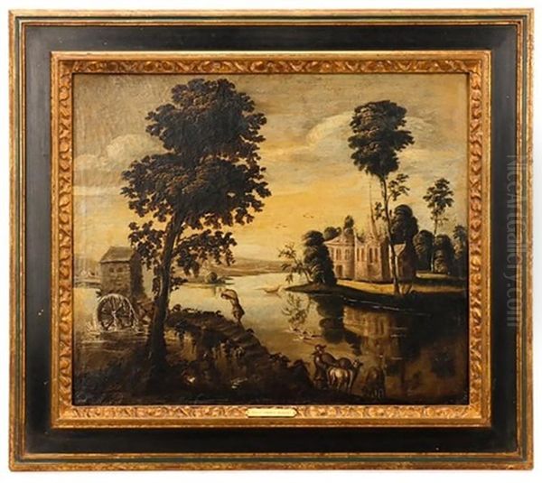 French Landscape Oil Painting by Gaspard Dughet