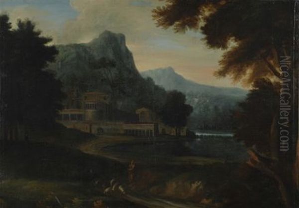 Paesaggio Oil Painting by Gaspard Dughet