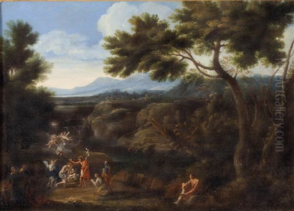 Paesaggio Oil Painting by Gaspard Dughet