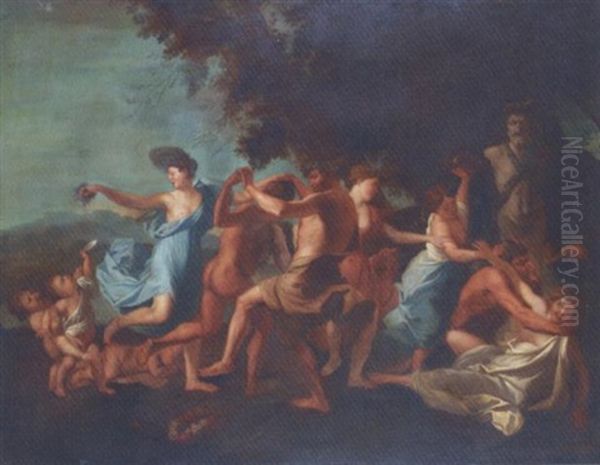 Bacchanale Oil Painting by Gaspard Dughet