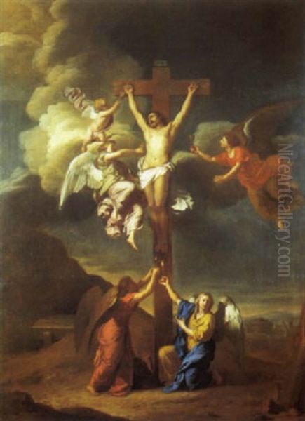 Le Christ En Croix Oil Painting by Karel Dujardin