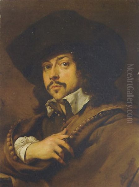 Portrait Of A Man Oil Painting by Karel Dujardin