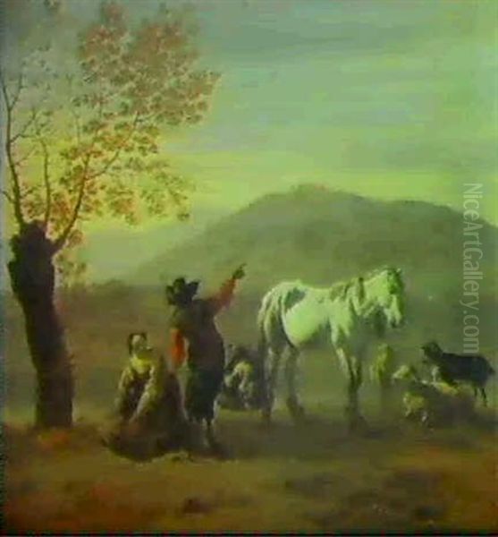 Scene Pastorale Oil Painting by Karel Dujardin