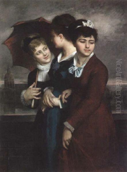 Les Trois Soeurs Oil Painting by Marie Dujardin-Beaumetz