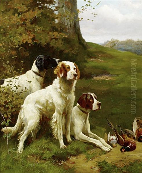 A Good Day's Sport (2 Works) Oil Painting by Alfred Duke