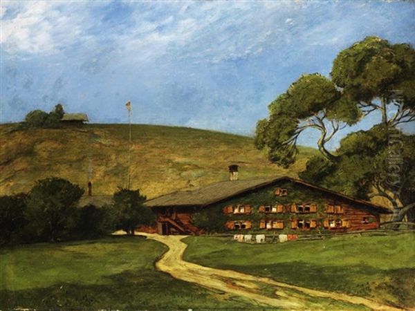 Aus Dem Allgau Oil Painting by Hermann Dumler