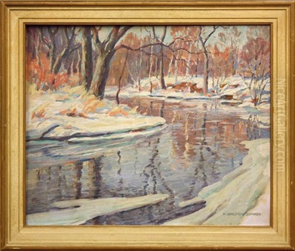 Bend In The Shawsheen Oil Painting by H. Boylston Dummer