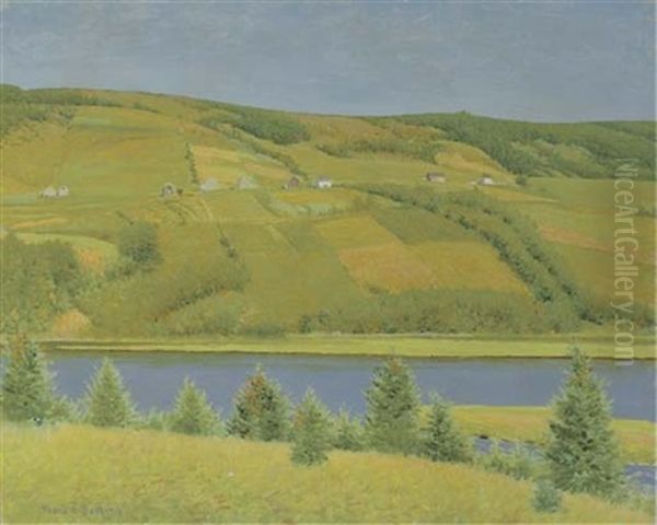 Margaree River Valley, Cape Breton, Nova Scotia Oil Painting by Frank Vincent Dumond