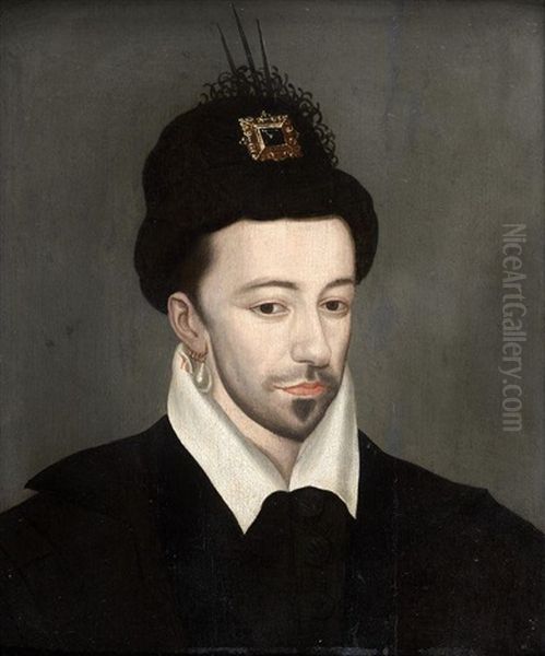 Portrait D'henri Iii Oil Painting by Etienne Dumonstier the Younger