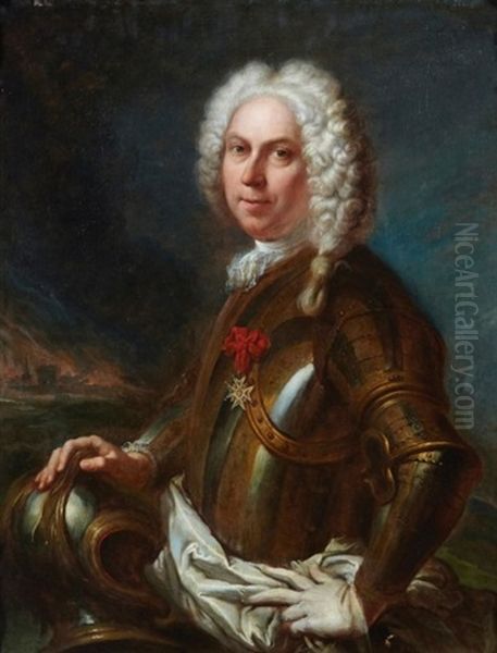 Portrait De Monsieur Louis Joseph De Formanoir Oil Painting by Jean (le Romain) Dumont