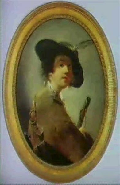 Figure De Caractere, Le Jeune Homme A La Gibeciere Oil Painting by Jean (le Romain) Dumont