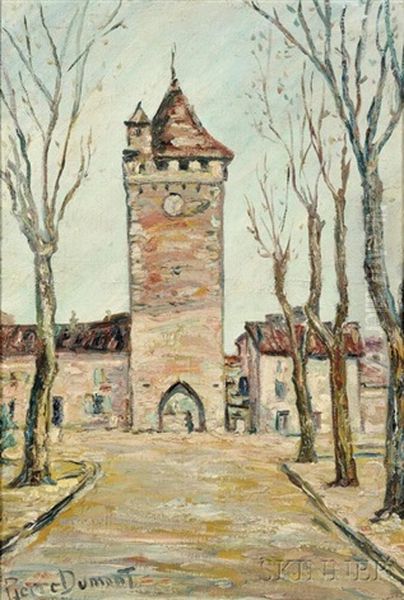 Tower At Rouen Oil Painting by Pierre Dumont