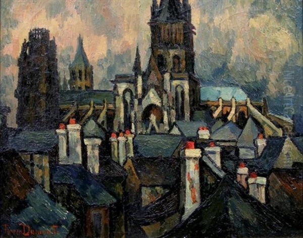 Paysage Urbain Oil Painting by Pierre Dumont