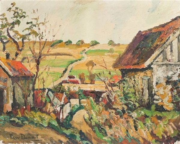 Ferme A La Campagne Oil Painting by Pierre Dumont