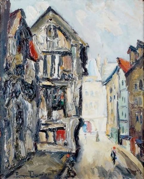 Le Vieux Rouen Oil Painting by Pierre Dumont